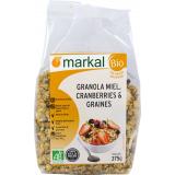 GRANOLA AUX CRAMBERRIES ET GRAINES