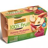 COMPOTE POMME RHUBARBE X4